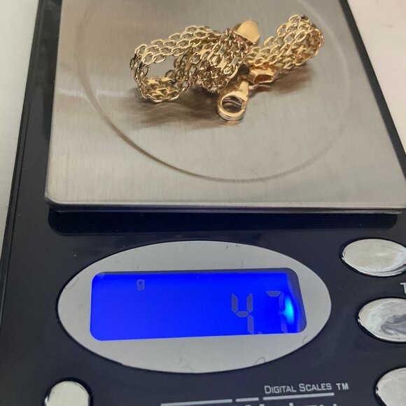 18k solid gold Bismark link bracelet NWT - Picture 8 of 8